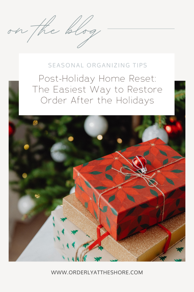 post holiday home reset